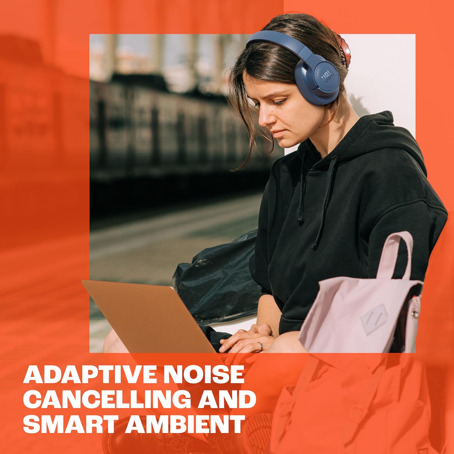  JBL TUNE 770NC - Adaptive Noise Cancelling Wireless Over-Ear Headphones